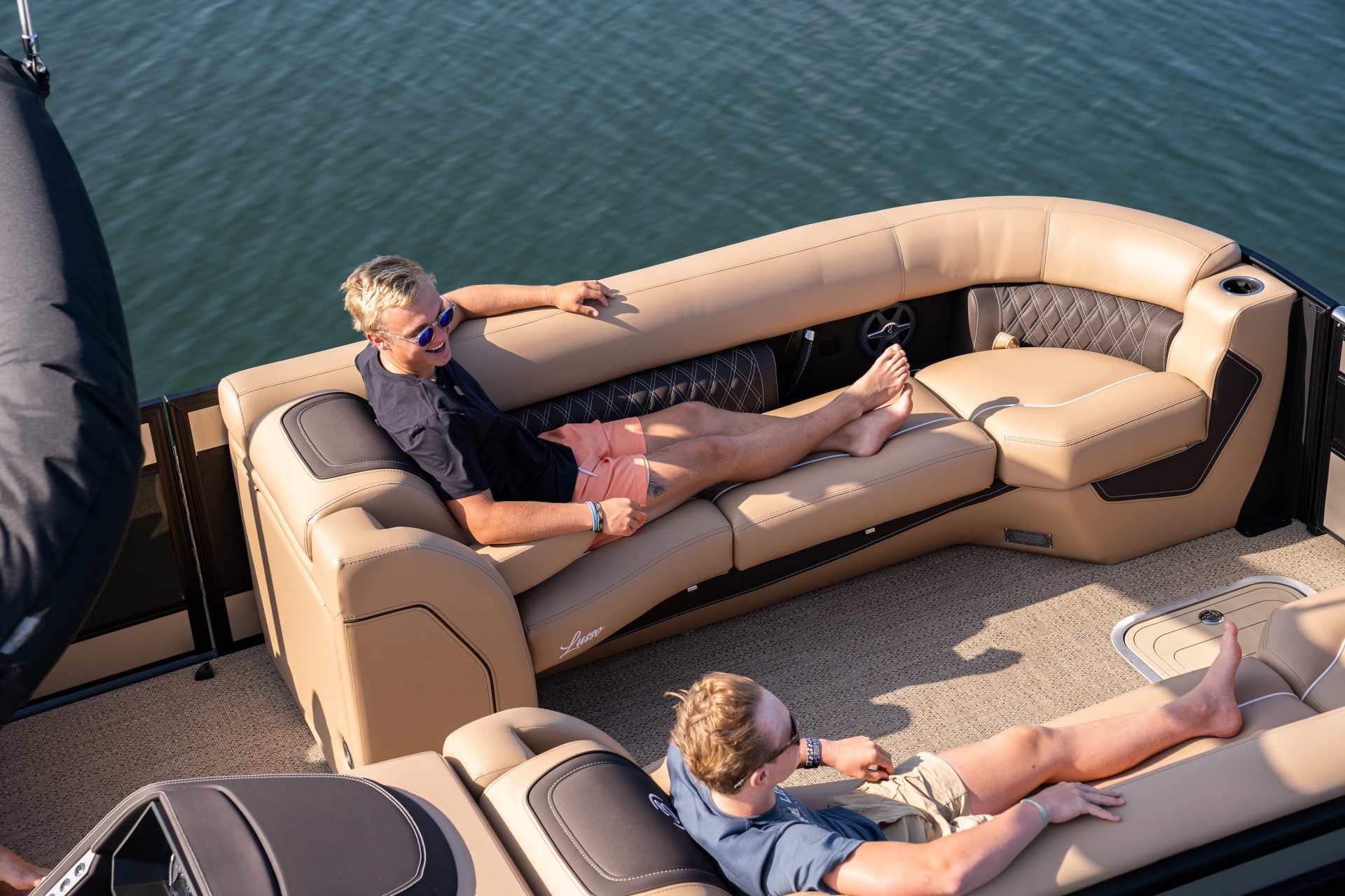 Charcoal Pontoon Boat Furniture Set